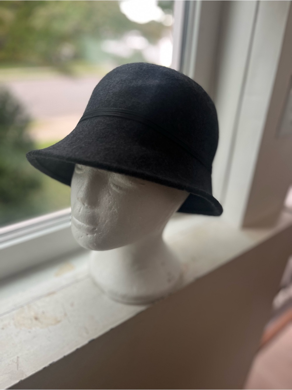 Black Wool Bucket Hat charter club Italy